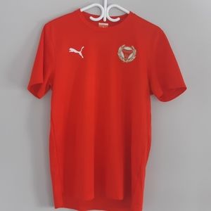 PUMA Kalma FF T-SHIRT Red MENS ATHLETIC BASIC TOP SIZE M.